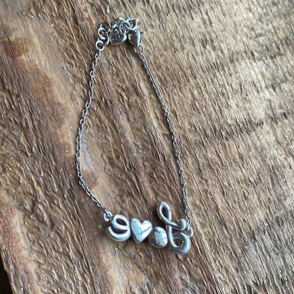 BRIGHTON silver embellished Love Letters Bracelet - Picture 5 of 7